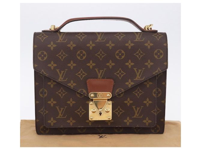Bolsa de mão LOUIS VUITTON Monogram Monceau 28 M51185 LV Auth 205153V Monograma - vista 12