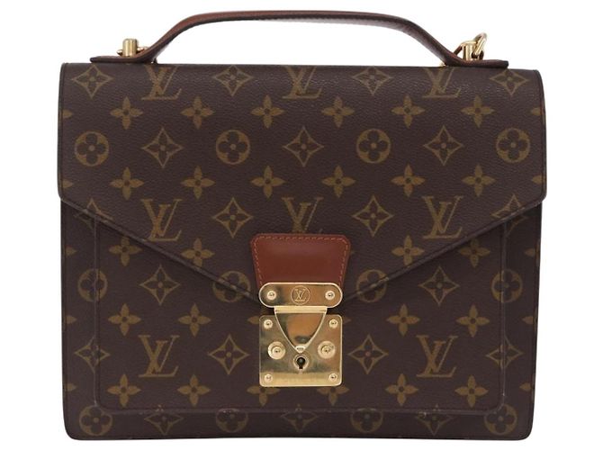 Bolsa de mão LOUIS VUITTON Monogram Monceau 28 M51185 LV Auth 205153V Monograma - vista 13