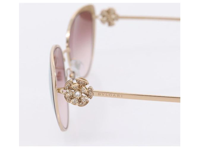 Bulgari BVLGARI Sunglasses Metal Gold Black Auth BA15547V Golden - view 6