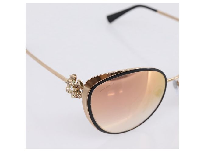 Bulgari BVLGARI Sunglasses Metal Gold Black Auth BA15547V Golden - view 7