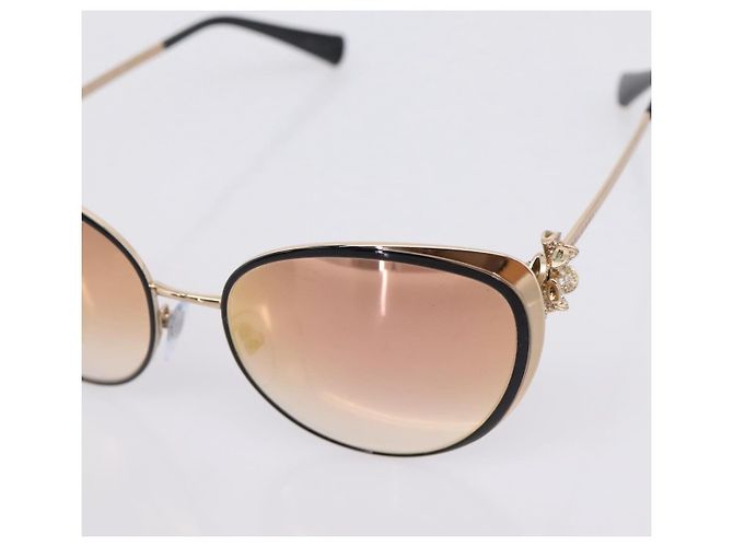 Bulgari BVLGARI Sunglasses Metal Gold Black Auth BA15547V Golden - view 8