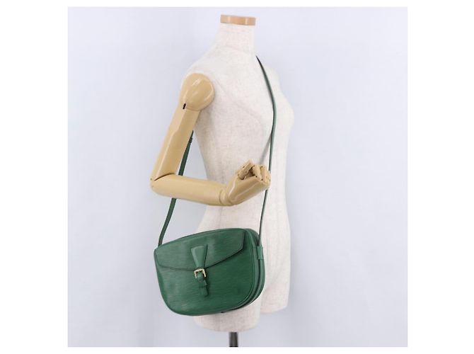 Bolsa de Ombro LOUIS VUITTON Epi Jeune Fille MM Verde M52154 LV Auth 202611 - vista 34