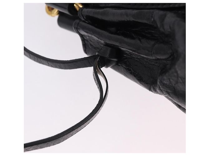 Borsa a mano Miu Miu in pelle 2way nera tono oro Auth 167594SAM Nero - vista 21