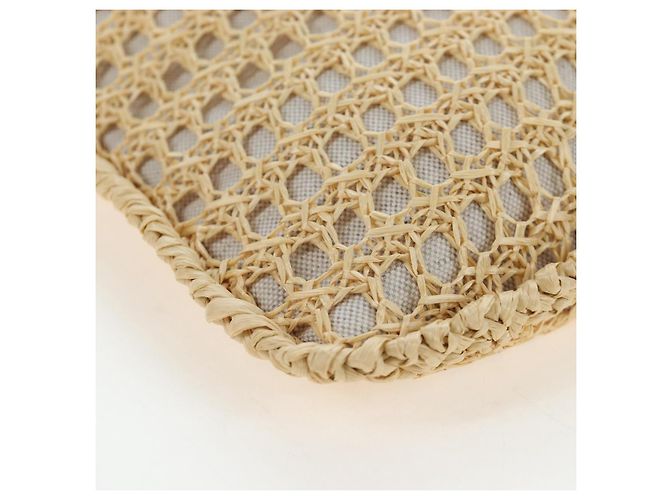 Borsa a Mano Miu Miu Ivy Canvas 2way Beige Gold Auth 200777SAM D'oro - vista 17