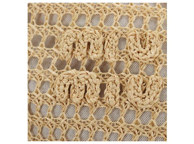 Borsa a Mano Miu Miu Ivy Canvas 2way Beige Gold Auth 200777SAM D'oro - vista 21