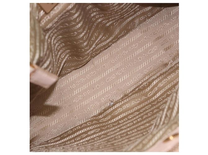 Borsa a mano PRADA Galleria Safiano Pink Gold Auth 204365 Rosa D'oro - vista 10