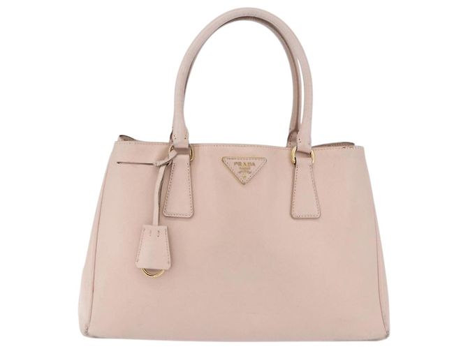Borsa a mano PRADA Galleria Safiano Pink Gold Auth 204365 Rosa D'oro - vista 13
