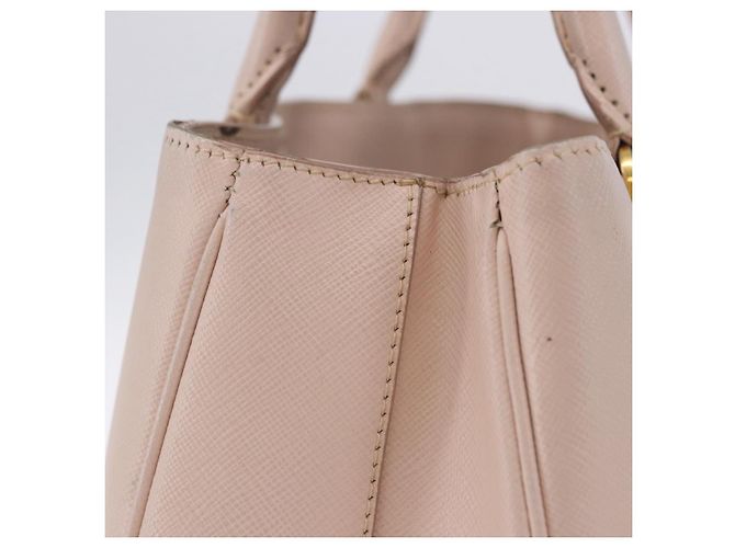 Borsa a mano PRADA Galleria Safiano Pink Gold Auth 204365 Rosa D'oro - vista 14