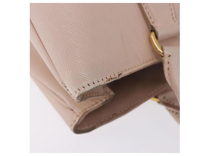 Borsa a mano PRADA Galleria Safiano Pink Gold Auth 204365 Rosa D'oro - vista 16