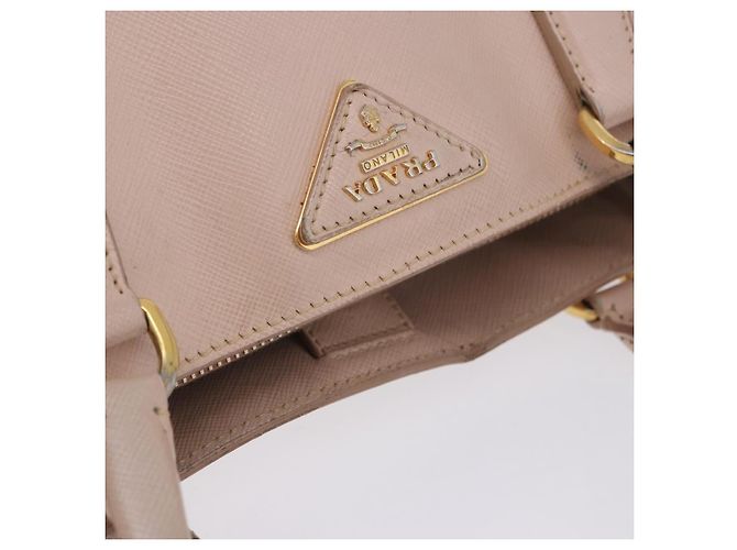 Borsa a mano PRADA Galleria Safiano Pink Gold Auth 204365 Rosa D'oro - vista 17