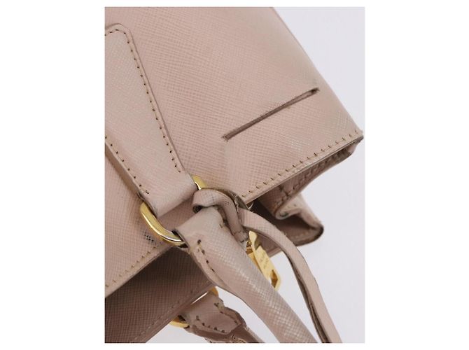Borsa a mano PRADA Galleria Safiano Pink Gold Auth 204365 Rosa D'oro - vista 18