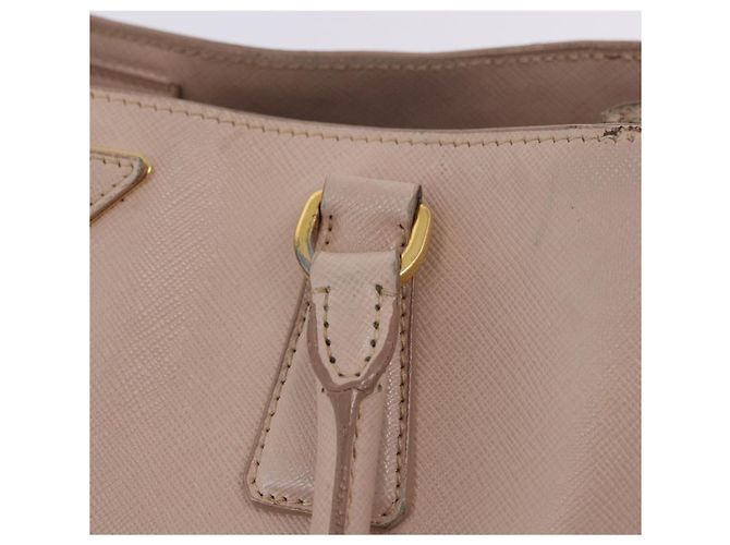 Borsa a mano PRADA Galleria Safiano Pink Gold Auth 204365 Rosa D'oro - vista 20