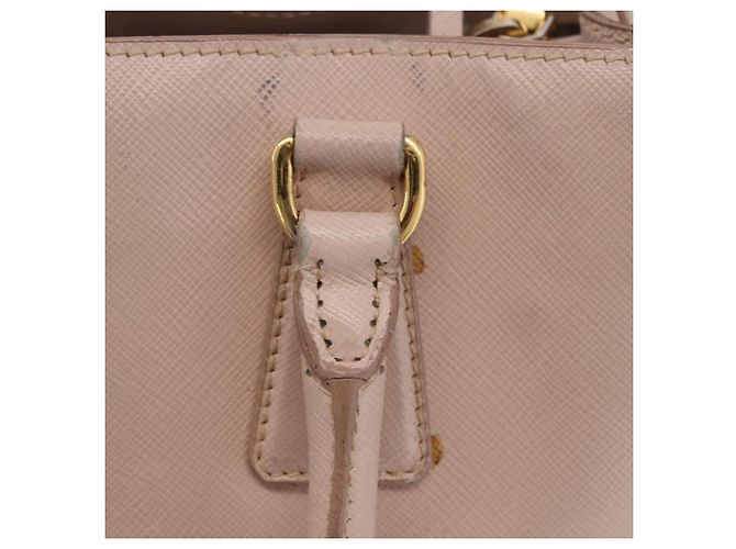 Borsa a mano PRADA Galleria Safiano Pink Gold Auth 204365 Rosa D'oro - vista 22