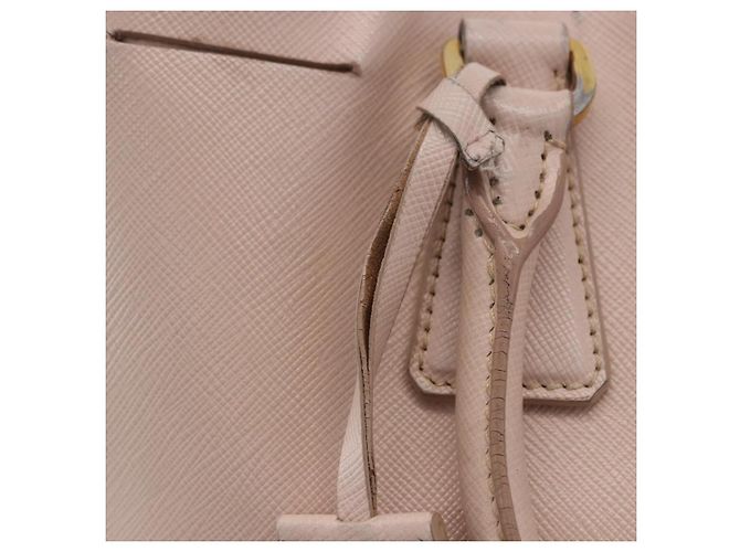 Borsa a mano PRADA Galleria Safiano Pink Gold Auth 204365 Rosa D'oro - vista 29