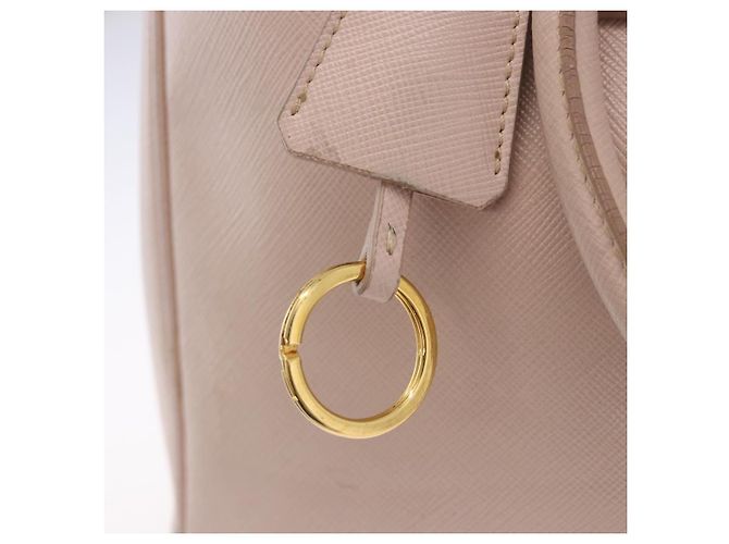 Borsa a mano PRADA Galleria Safiano Pink Gold Auth 204365 Rosa D'oro - vista 30