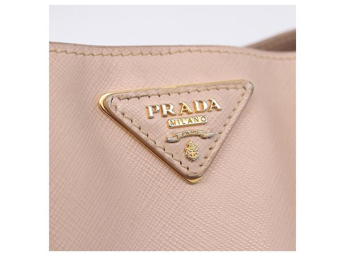Borsa a mano PRADA Galleria Safiano Pink Gold Auth 204365 Rosa D'oro - vista 31