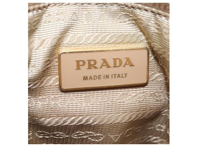 Borsa a mano PRADA Galleria Safiano Pink Gold Auth 204365 Rosa D'oro - vista 32