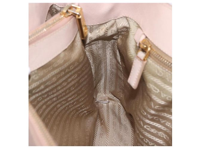 Borsa a mano PRADA Galleria Safiano Pink Gold Auth 204365 Rosa D'oro - vista 34