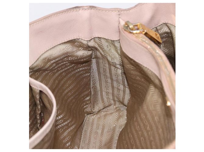 Borsa a mano PRADA Galleria Safiano Pink Gold Auth 204365 Rosa D'oro - vista 36
