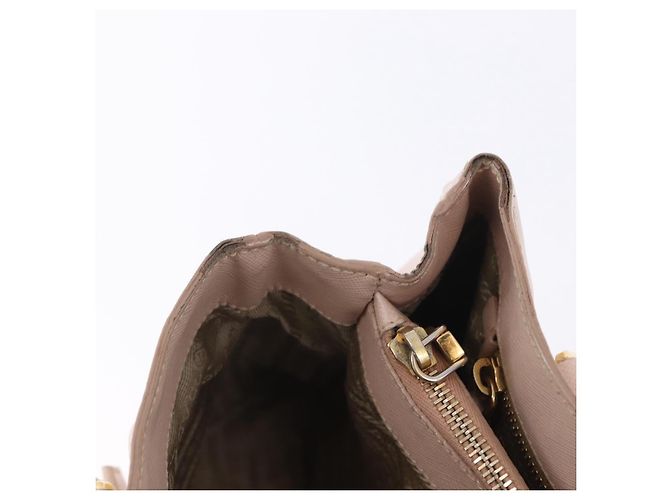 Borsa a mano PRADA Galleria Safiano Pink Gold Auth 204365 Rosa D'oro - vista 39