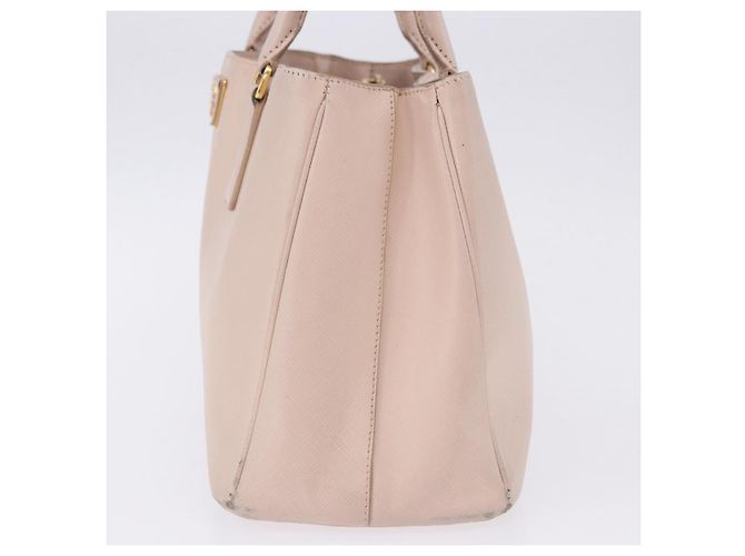 Borsa a mano PRADA Galleria Safiano Pink Gold Auth 204365 Rosa D'oro - vista 4