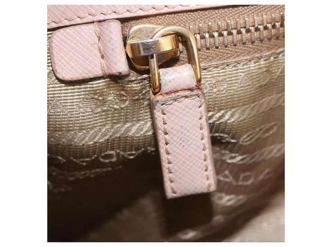 Borsa a mano PRADA Galleria Safiano Pink Gold Auth 204365 Rosa D'oro - vista 40