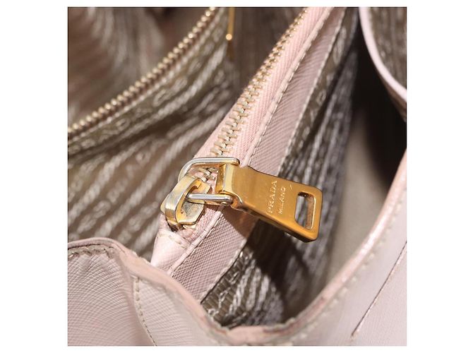 Borsa a mano PRADA Galleria Safiano Pink Gold Auth 204365 Rosa D'oro - vista 42