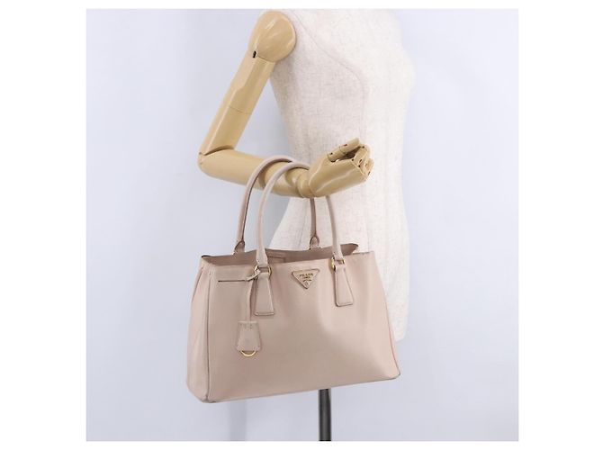 Borsa a mano PRADA Galleria Safiano Pink Gold Auth 204365 Rosa D'oro - vista 44