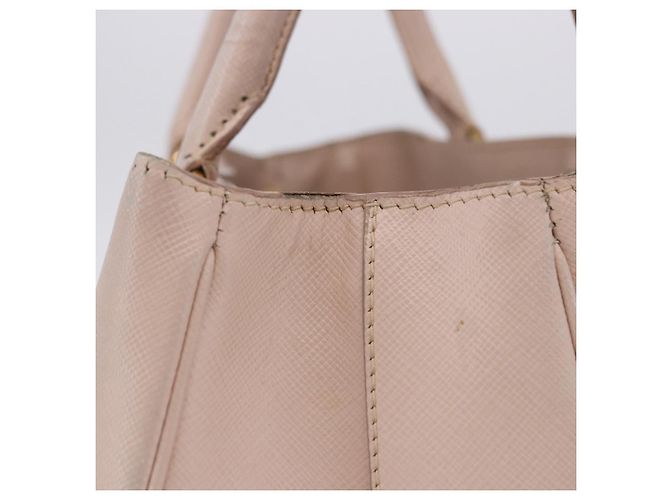 Borsa a mano PRADA Galleria Safiano Pink Gold Auth 204365 Rosa D'oro - vista 6