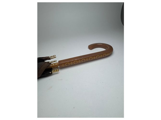 Céline Ombrello Vintage Celine Monogram Brown Marrone - vista 4