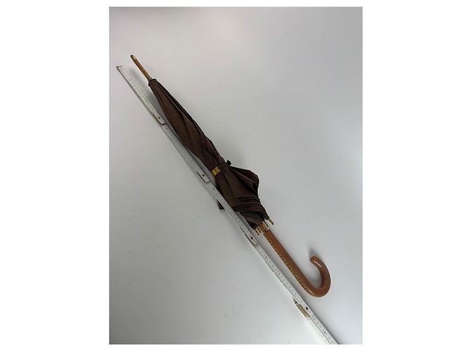 Céline Ombrello Vintage Celine Monogram Brown Marrone - vista 6