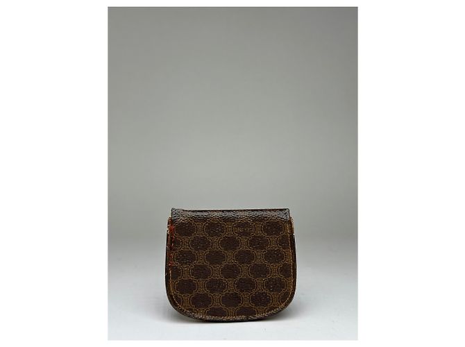 Céline Vintage Celine Macadam Canvas Bifold Wallet Ende der 1980er Brown Tan Braun - Ansicht 2