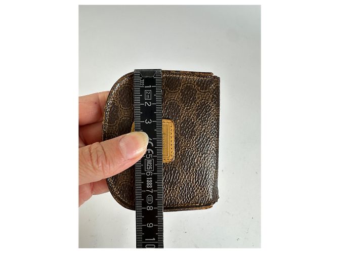 Céline Vintage Celine Macadam Canvas Bifold Wallet Ende der 1980er Brown Tan Braun - Ansicht 7