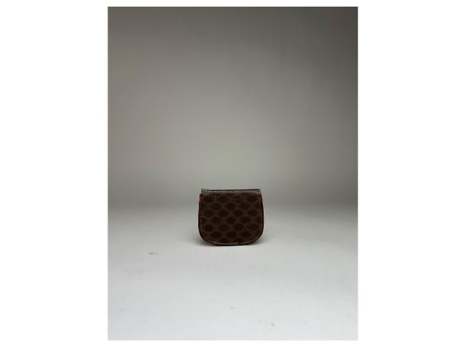 Céline Vintage Celine Macadam Canvas Bifold Wallet Ende der 1980er Brown Tan Braun - Ansicht 9