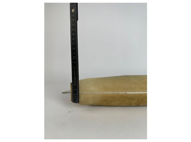 Clutch con zip Vintage Loewe effetto scamosciato c. fine anni 2000 Beige - vista 12