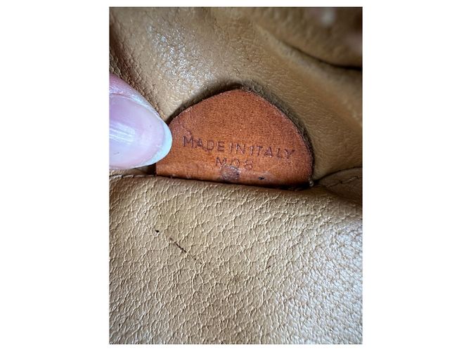 Céline Vintage Celine Macadam Canvas Crossbody Bag Ende der 1980er Jahre Beige Brown - Ansicht 6