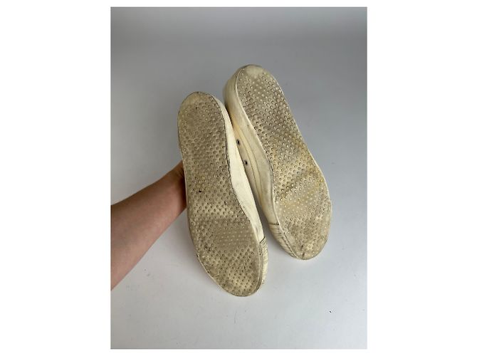 Vintage Comme Des Garcons Men's Homme Canvas Sneaker c. Ende der 2000er Off-White EU41 Weiß - Ansicht 9