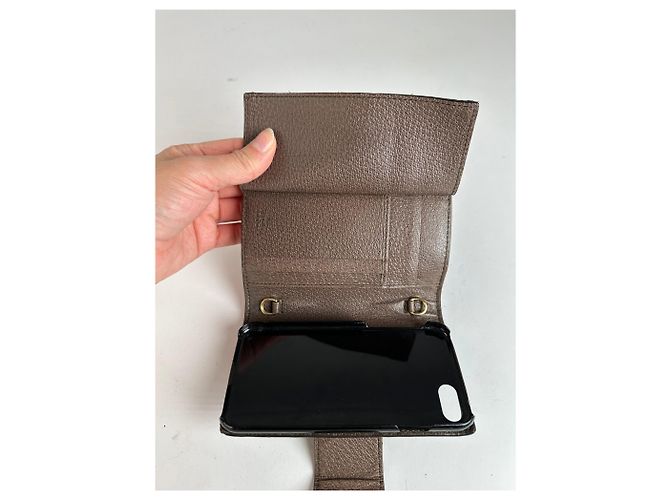 Vintage Gucci GG Supreme Bifold Wallet c. 2010s Beige Brown - Ansicht 3