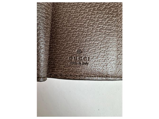 Vintage Gucci GG Supreme Bifold Wallet c. 2010s Beige Brown - Ansicht 4