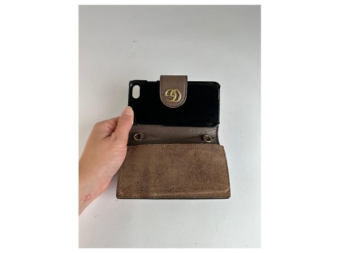 Vintage Gucci GG Supreme Bifold Wallet c. 2010s Beige Brown - Ansicht 7