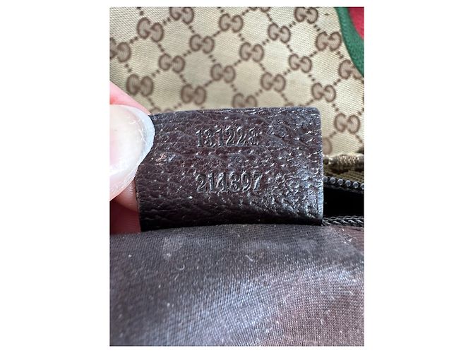 Vintage Gucci GG Supreme Strukturierte Top-Handle Tasche ca. Ende der 2000er Beige Brown - Ansicht 3