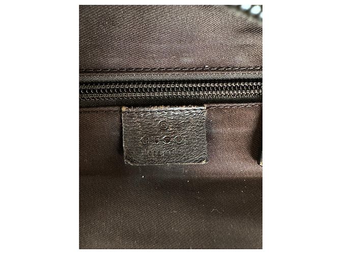 Vintage Gucci GG Supreme Strukturierte Top-Handle Tasche ca. Ende der 2000er Beige Brown - Ansicht 6