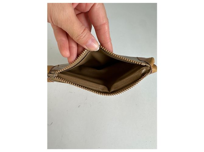 16 Céline Vintage Celine Macadam Canvas Coin Purse Late 1970s Beige Tan - view 9