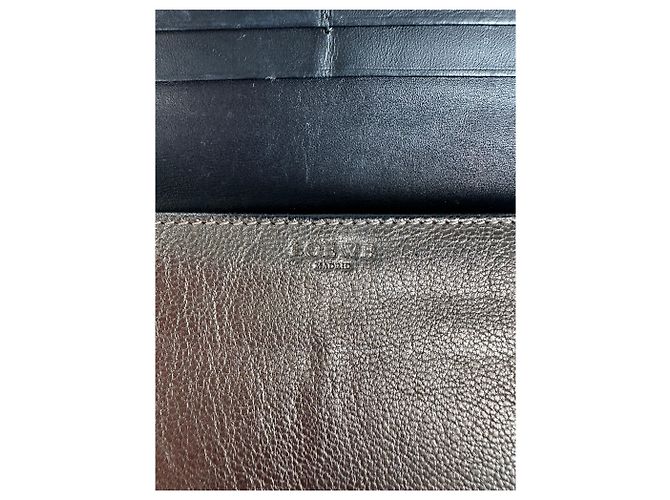 Vintage Loewe Textured Leather Bifold Wallet c. Late 2000s Bronze Metallic - view 4