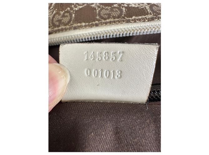 Borsa a tracolla Vintage Gucci GG Monogram Canvas primi anni 2000 Beige Brown - vista 9