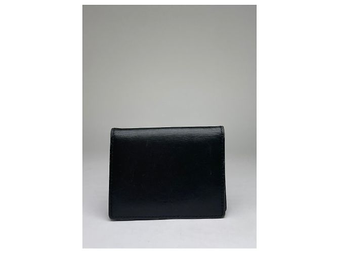 Vintage Vivienne Westwood Leather Bifold Wallet Black Gold - view 2