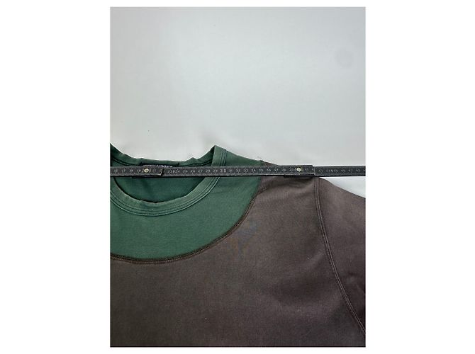 Vintage Issey Miyake T-Shirt aus Baumwollmischung Dunkelbraun Olive L Grün - Ansicht 10