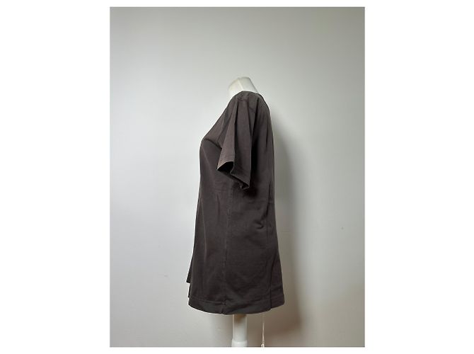 Vintage Issey Miyake T-Shirt aus Baumwollmischung Dunkelbraun Olive L Grün - Ansicht 2