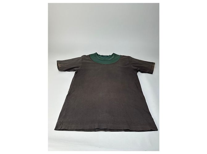 Vintage Issey Miyake T-Shirt aus Baumwollmischung Dunkelbraun Olive L Grün - Ansicht 5