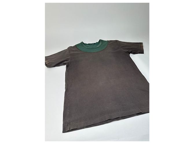 Vintage Issey Miyake T-Shirt aus Baumwollmischung Dunkelbraun Olive L Grün - Ansicht 7